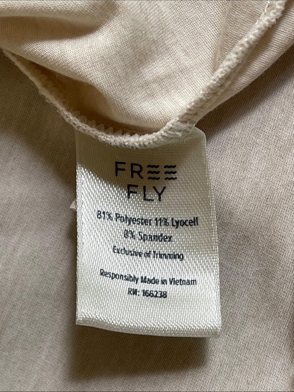 Free Fly Bamboo Lightweight Performance Tee Cream XS Outdoor Casual - Picture 6 of 6